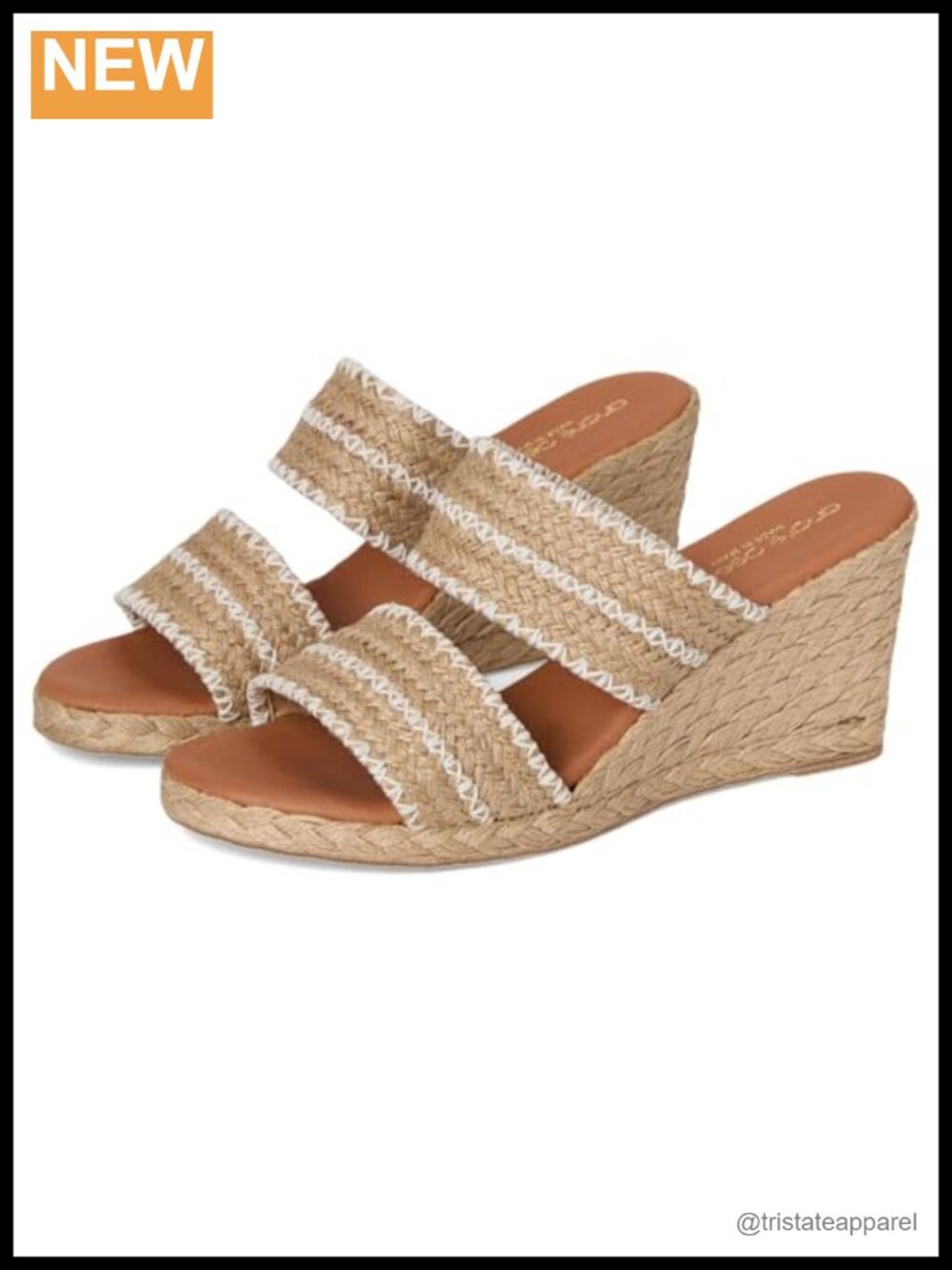 Wedge Sandal Leather Lined Jute Slip On Platform Comfort